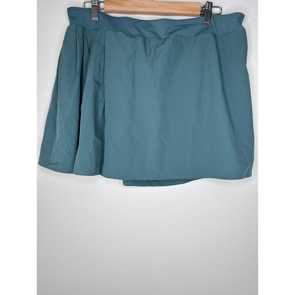 Avia Pants - Avia Womens Teal Blue Active Skort Perforated Pleated XL 16-18 Tennis Golf Gym